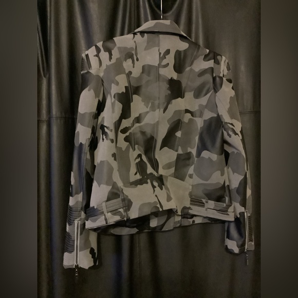 Denim 4Us Camouflage Moto Jacket NEW - Picture 2 of 11